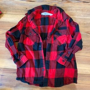 H&M Flannel Button-down 2T